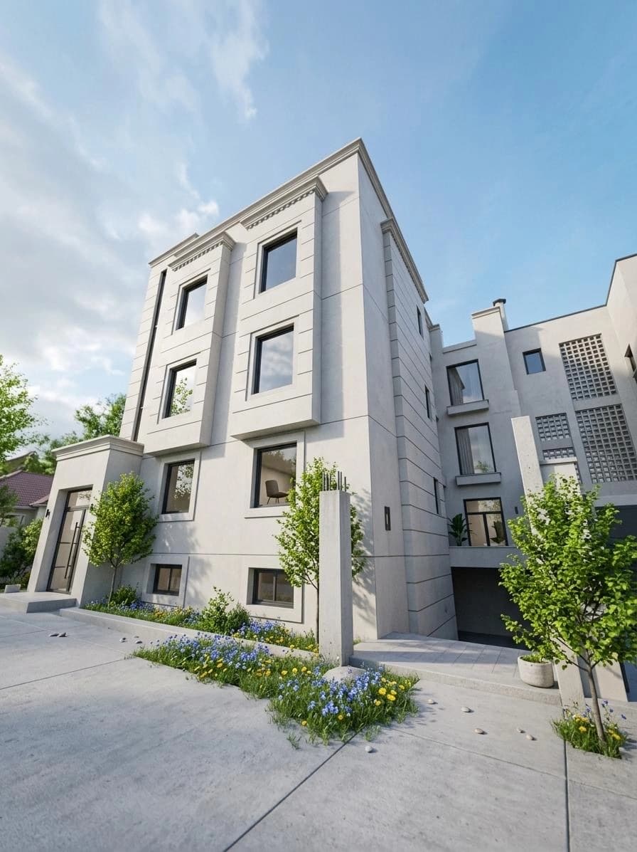 عمارة هيكل نصف تشطيب 2